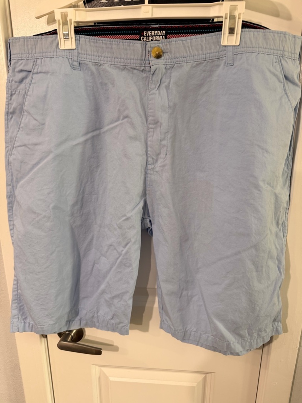 Light Blue Men's Cotton Shorts